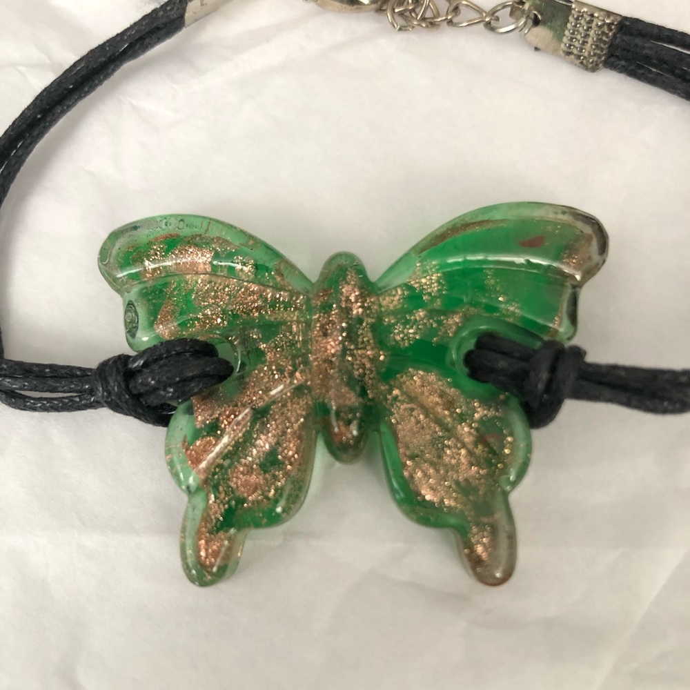 Glass Butterfly Bracelet